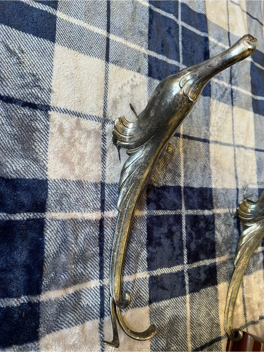 Vintage-style peacock figurine or statue – 